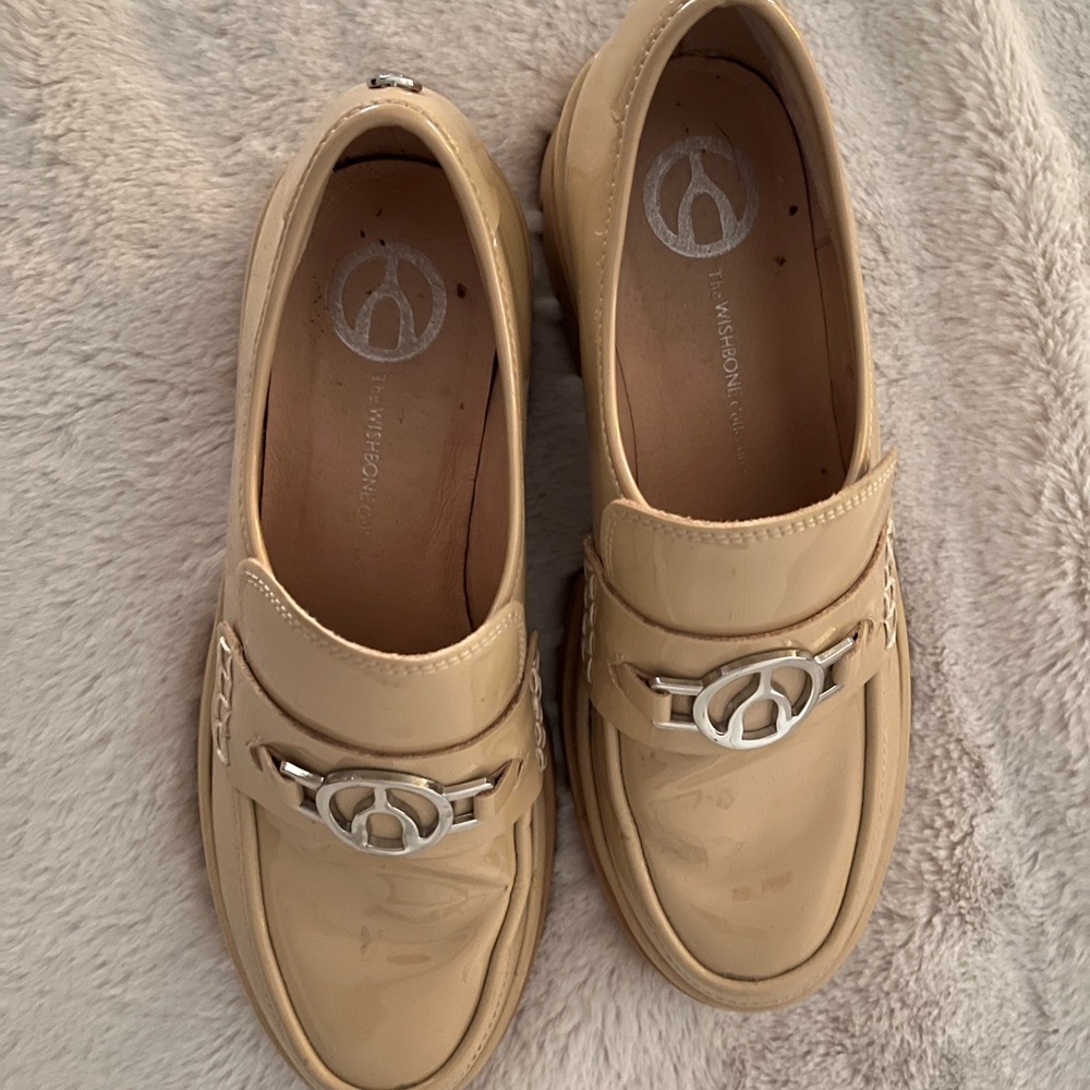 Wishbone Patent Chunky Trendy Shoes